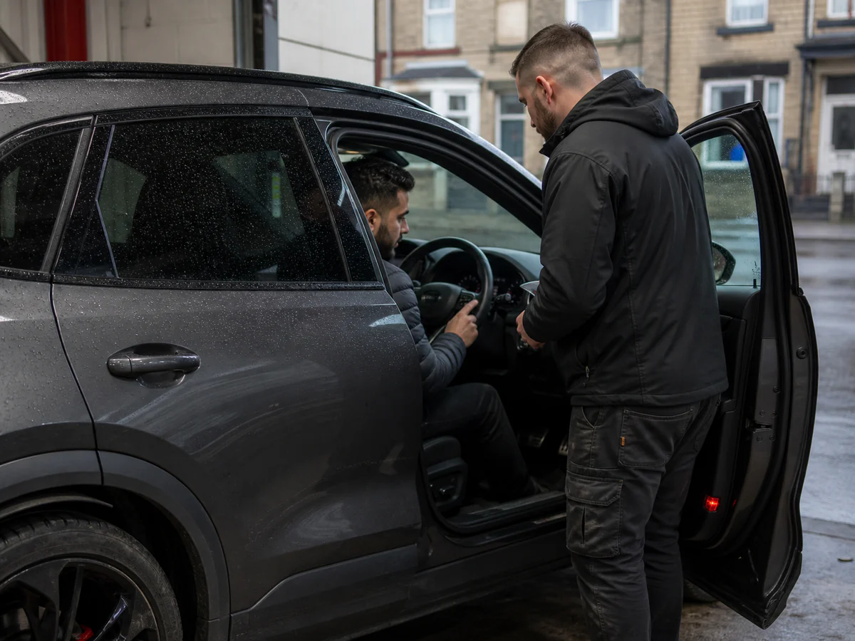 Range Rover Evoque fitted with a Ghost immobiliser to defeat relay theft