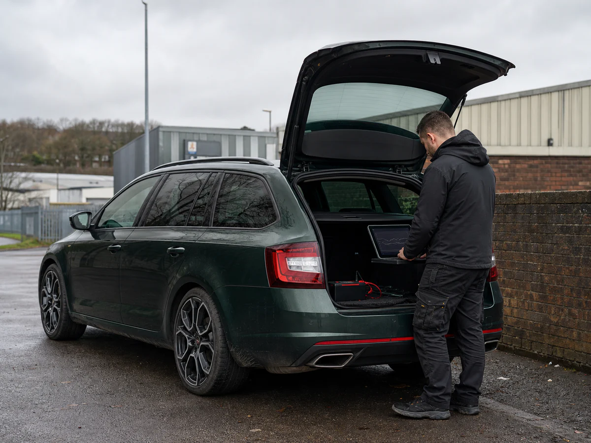 Skoda Octavia vRS being road tested after an economy focused ECU calibration